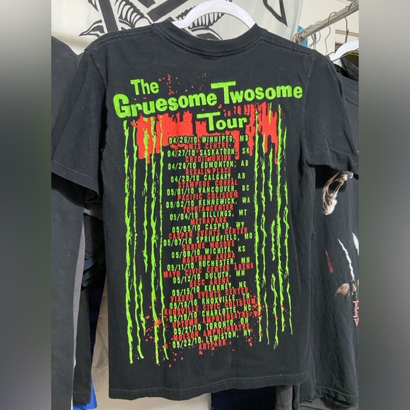 Rob zombie and Alice cooper. The gruesome twosome band tee - Picture 2 of 5
